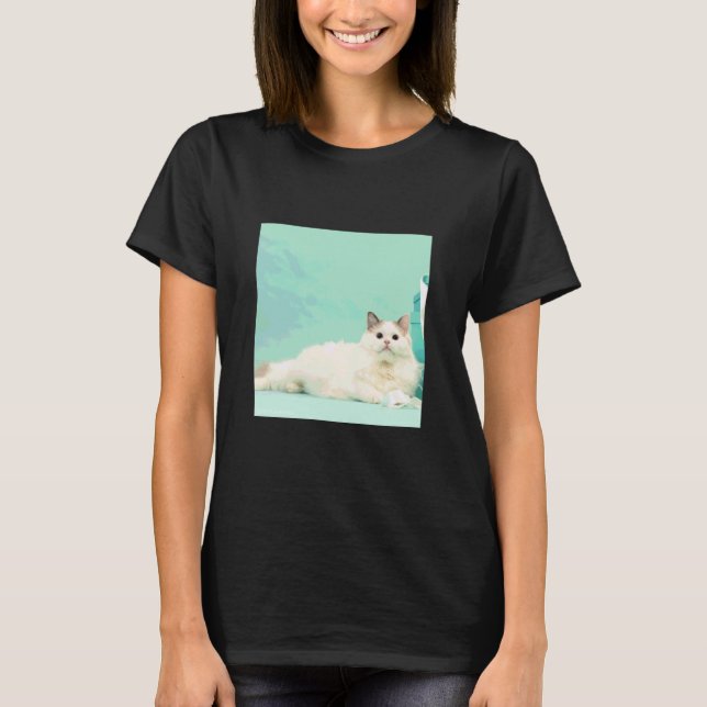 Camiseta gato ragdoll_001 (Frente)
