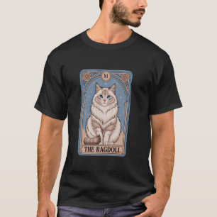 Camiseta Gato Ragdoll Carta de Tarot, Gato Misterioso