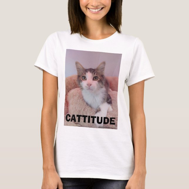 Camiseta Gato Ragdoll CATTITUDE (Frente)