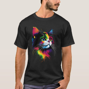 Camiseta Gato Ragdoll Mãe de Gato Filhote Miado Lindos Gato