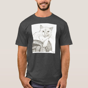 Camiseta Gato Ragdoll Portrait Adulto Dark T-Shirt