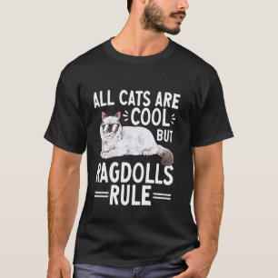 Camiseta Gato Ragdoll Todos os Gatos São Legais Mas os Ragd