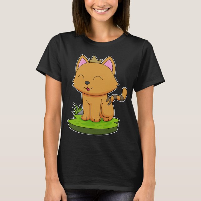 Camiseta Gato Rainha Coroa (Frente)
