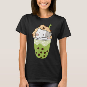 Camiseta Gato Ramen Japonês Estilo Vintage Kawaii