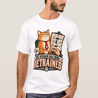 Camiseta Gato Reeducou com Sucesso o Humano