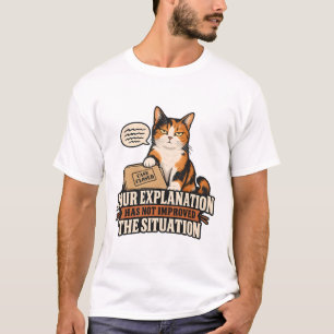Camiseta Gato Rejeita Sua Explicação