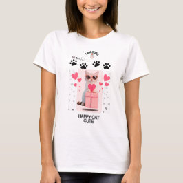 Camiseta Gato Relax | Camisa com Gráfico de Gatinh