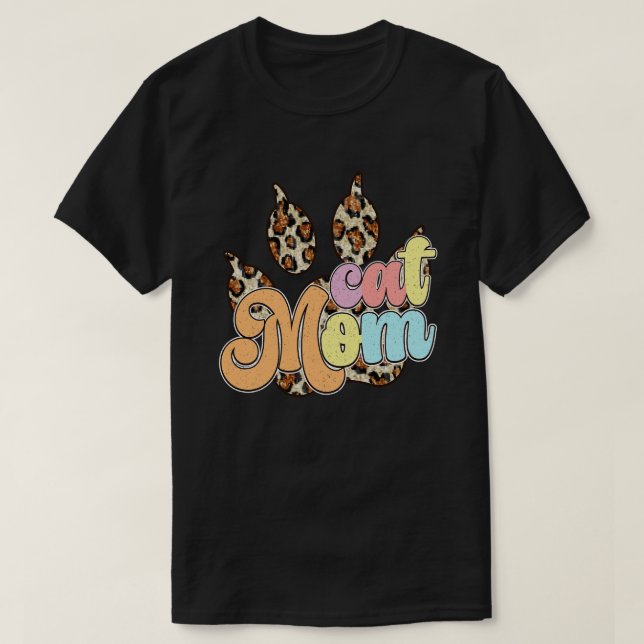 Camiseta Gato retrô 2 (Frente do Design)