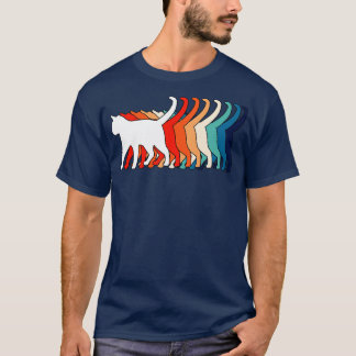 Camiseta Gato Retro 70s 80s Vintage Gato Engraçado 1