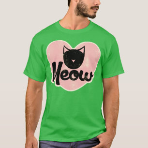 Camiseta Gato retrô de miau