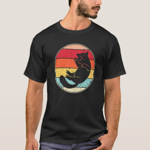 Camiseta Gato Retro Gato Vintage Silhueta Gatinho Animal 7
