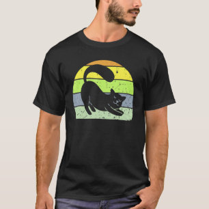Camiseta Gato Retro Gato Vintage Silhueta Gatinho Animal 8