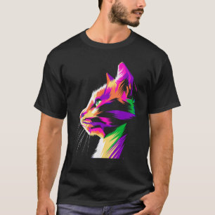 Camiseta Gato Retro Gatos Divertidos Dono de Estimação Aman