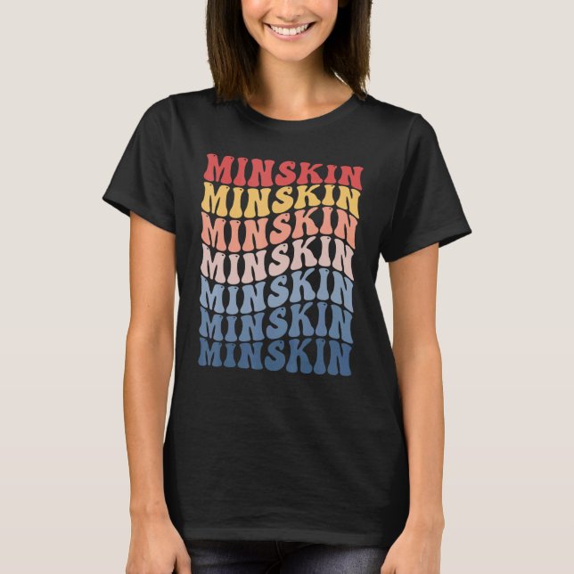 Camiseta Gato Retro Groovy Minskin (Frente)