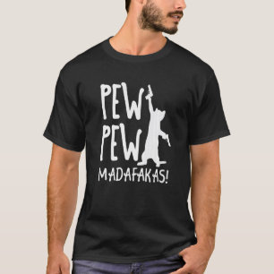 Camiseta Gato Retro Pew Pew Madafakas Gatinho Louco