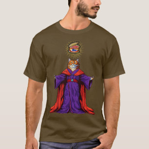Camiseta Gato Retro Piada Ateu Homens Mulheres Crianças Grá