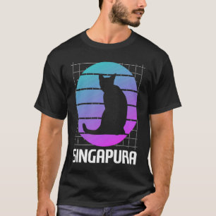Camiseta Gato Retro Singapura 1