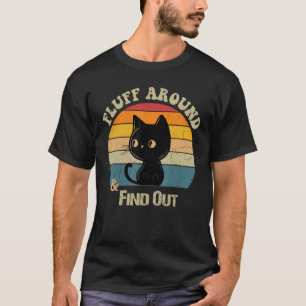 Camiseta Gato Retro Vintage Fofa em Volta e Descubra Divert
