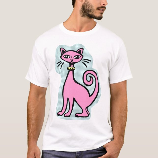 Camiseta Gato Retroativo - 2 - (Frente e Traseira) (Frente)