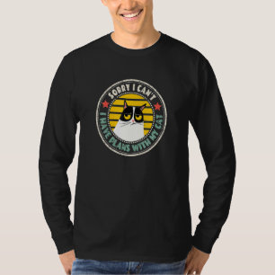 Camiseta Gato Retroativo Me Desculpe Por Ter Planos Com Meu
