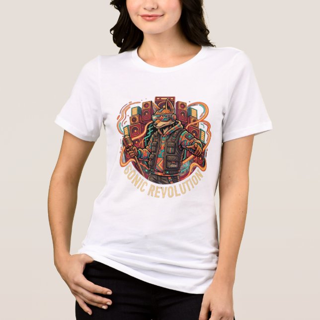 Camiseta Gato Revolução Sonora (Frente)