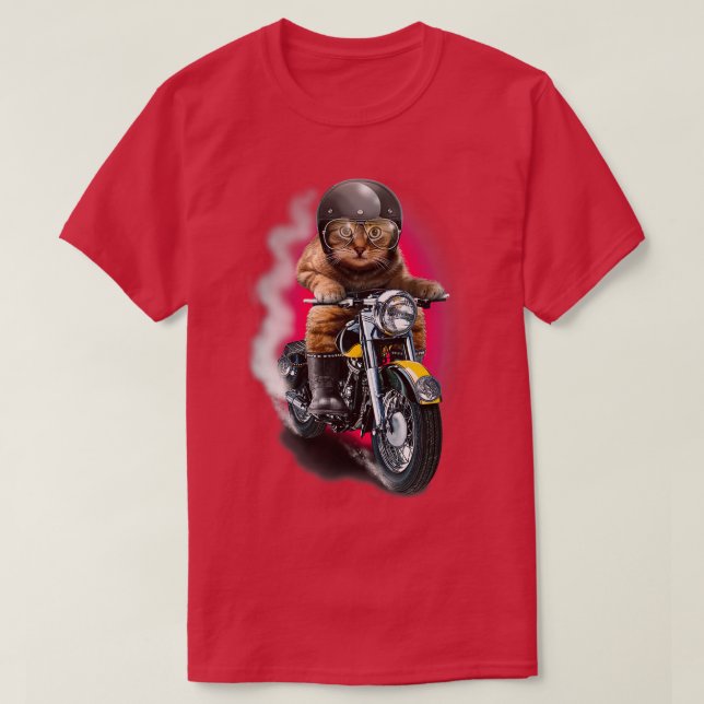 CAMISETA GATO RIDER (Frente do Design)
