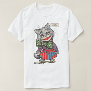 Camiseta Gato Rindo, Louis Wain