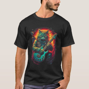 Camiseta Gato Rocker Pesado Feroz