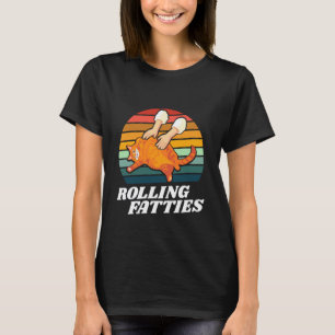 Camiseta Gato Rolando Gorduras Amante de Gatos Engraçados G