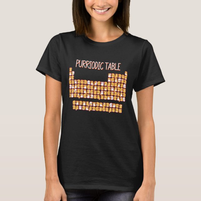 Camiseta Gato Rótulo Rótulo de Mesa Rótulo Rótulo Homens de (Frente)