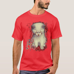 Camiseta Gato Ruim KITTY Filme de Terror de Halloween para