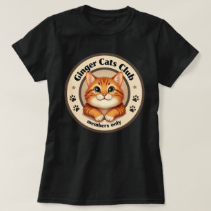Camiseta Gato Ruivo 'Clube dos Gatos Ruivos', gato de cor v