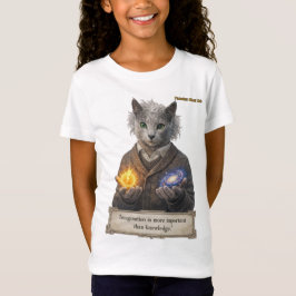 Camiseta Gato Russo Azul Einstein - Imaginação