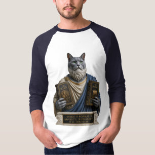 Camiseta Gato Russo Azul Homero