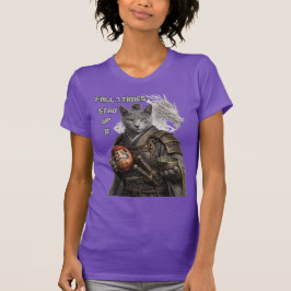 Camiseta Gato Samurai Azul Russo