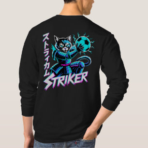 Camiseta Gato Samurai Futurista Anime Cyberpunk Futebol
