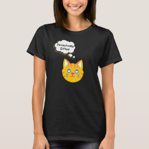 Camiseta Gato Sarcasticamente Dotado