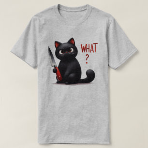 Camiseta Gato Sarcástico Gráfico