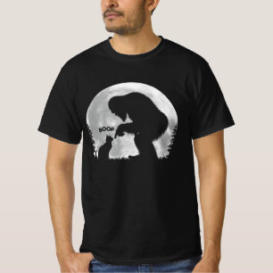 Camiseta Gato Sasquatch Do Pé Grande Da Mão Divertida