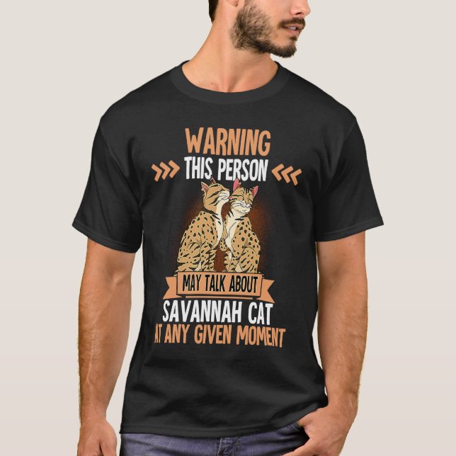 Camiseta Gato Savannah 7 (Frente)