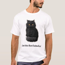 Camiseta Gato Selkirk Rex Crie Seu Próprio Texto Personaliz