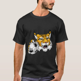 Camiseta Gato Selvagem Bobcat Lince Puma Futebol Byll Desen