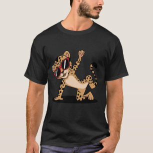 Camiseta Gato Selvagem de Desenho Animado Dançando Breakdan