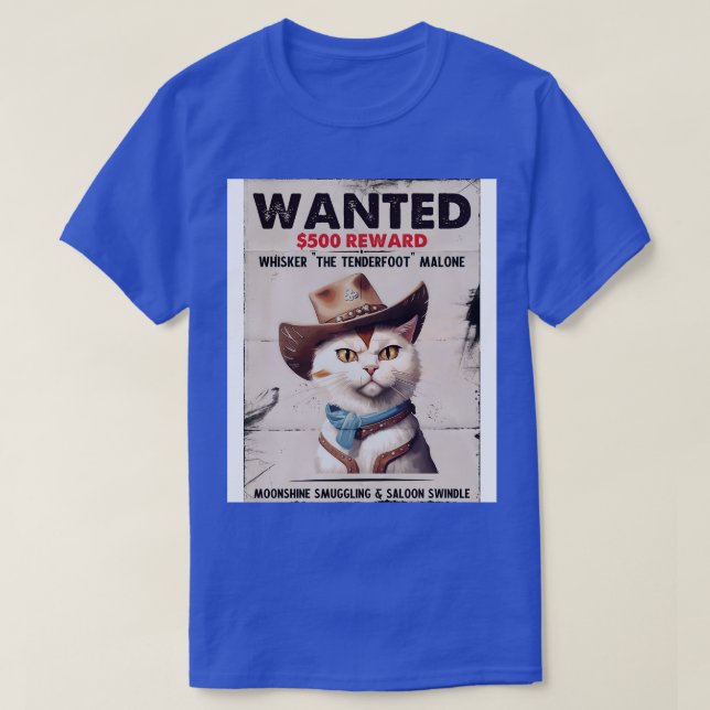 Camiseta gato selvagem ocidental (Frente do Design)