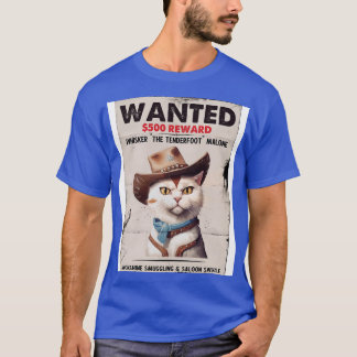 Camiseta gato selvagem ocidental