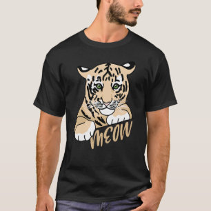 Camiseta Gato Selvagem Predador Gato Rei Tigre Tigre Siberi
