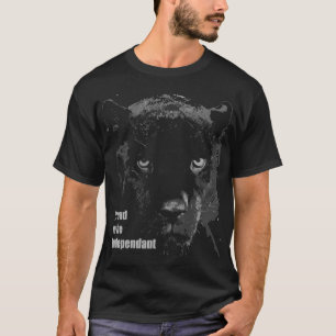 Camiseta Gato selvagem preto