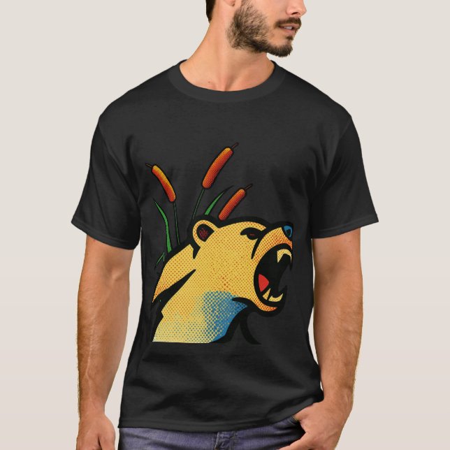Camiseta Gato Selvagem Vintage (Frente)