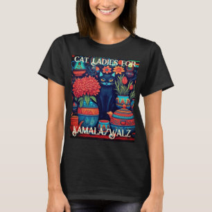 Camiseta Gato Senhoras Para Camala Cat T-Shirt