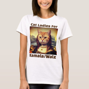 Camiseta Gato Senhoras Para Camala Cat T-Shirt